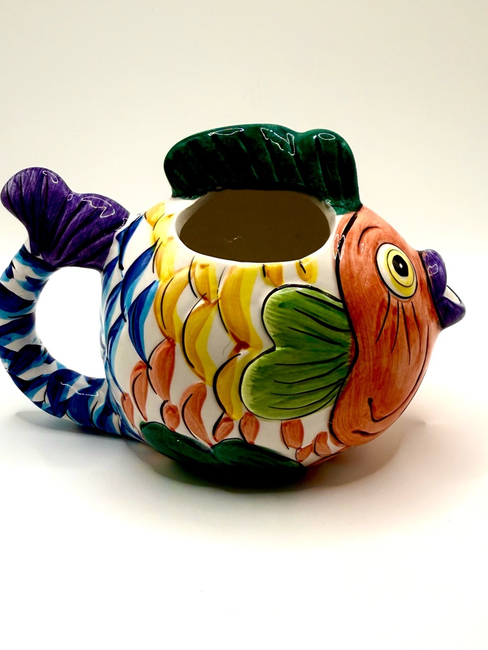 Colorful Ceramic Fish Creamer - Multicolor - Picture 3 of 3
